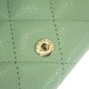 Chanel AP0230 Tri-fold Wallet Green Women