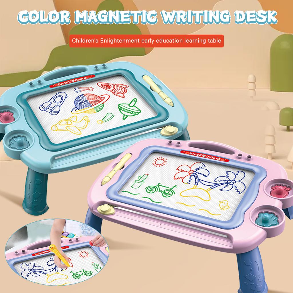 Children Magnetism Writing Board Table Early Learning With Legs Imagination