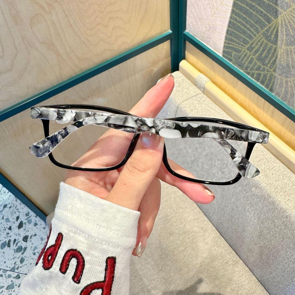 Versatile Unisex Square Frame Monogram Progressive Reading Glasses