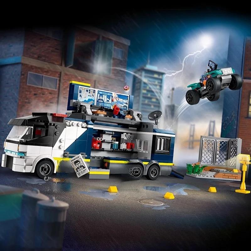 Compatible Sets City Series Building Blocks 60372 Police Training Academy Police Station Police Car Children's Toys Gifts
