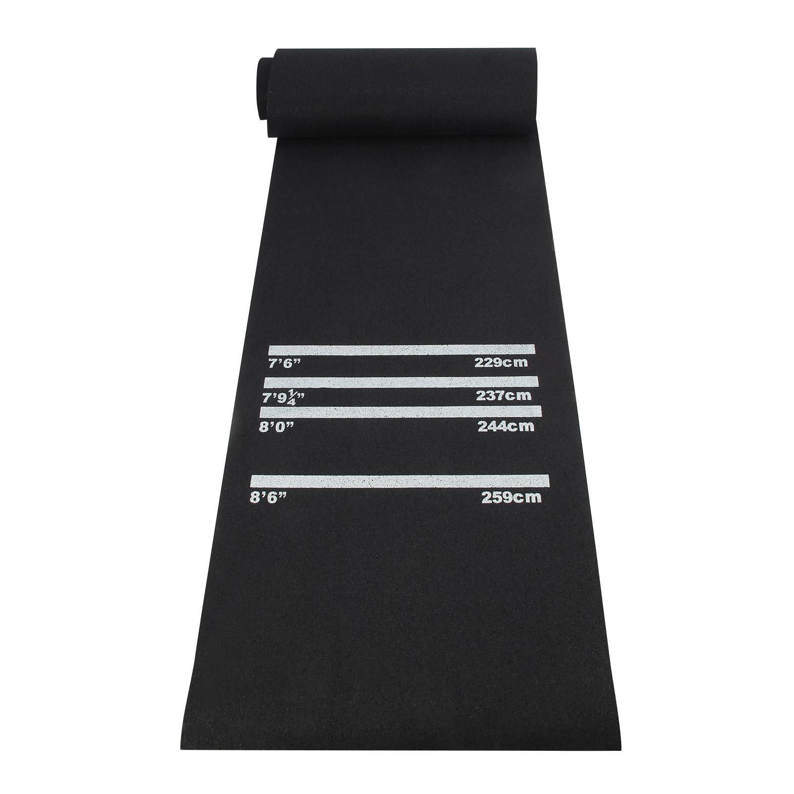 

Darts Mat With 4 Standard Throwing Lines - Heavy-duty Non- Floor Protector Mat For Steel And Soft Needle Darts - Dimensions: 300 Cm X 62 Cm One Size