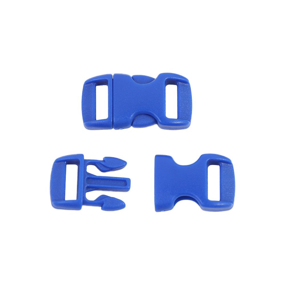 DIY Curved Parachute Bracele 3/8" 10mm Side Release Buckle Webbing Strap Outdoor Camp Paracord