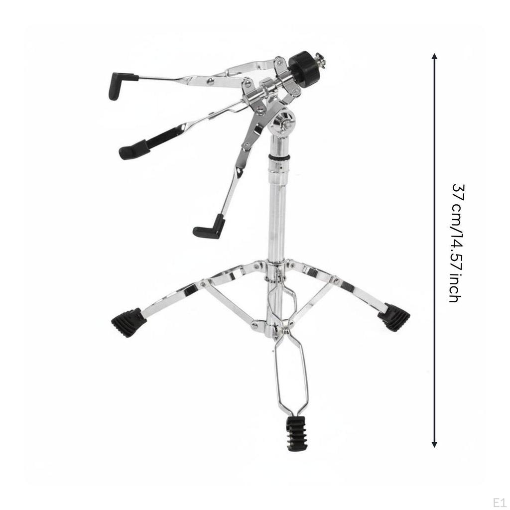 Snare Drum Stand Stainless Steel Adjustable Electroplated Musical Equipment for Band