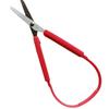 Stainless Steel Kids Safety Scissors - Ring Handle Student Scissors with Elastic, Child-Friendly DIY Paper-Cutting Tool