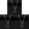 Punk Rock Geometric Chain Necklace With Heart Pendant For Women