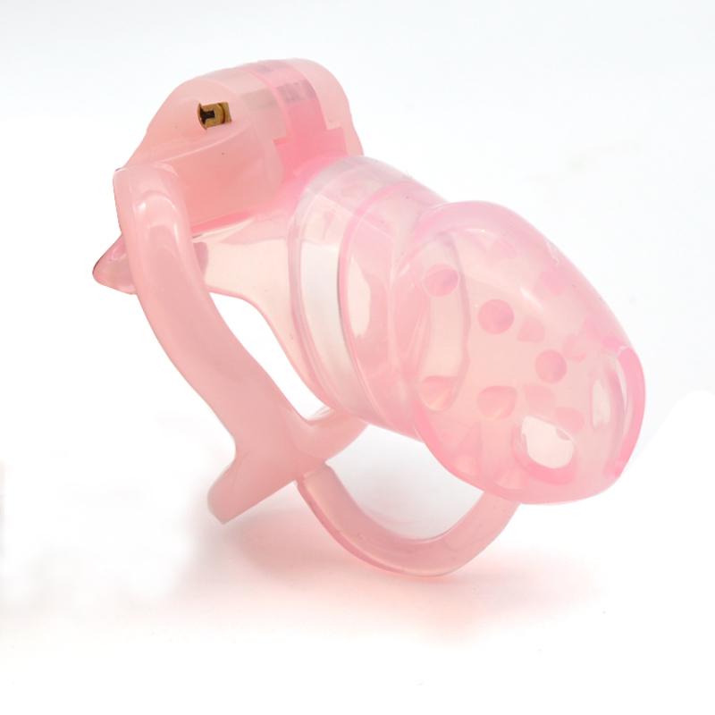 Cage à pénis HT V3 pour homme, anneau en silicone barbelé de petite taille/standard avec anneau en résine fixe, dispositif de chasteté, jouets sexuels pour adultes, A362-3