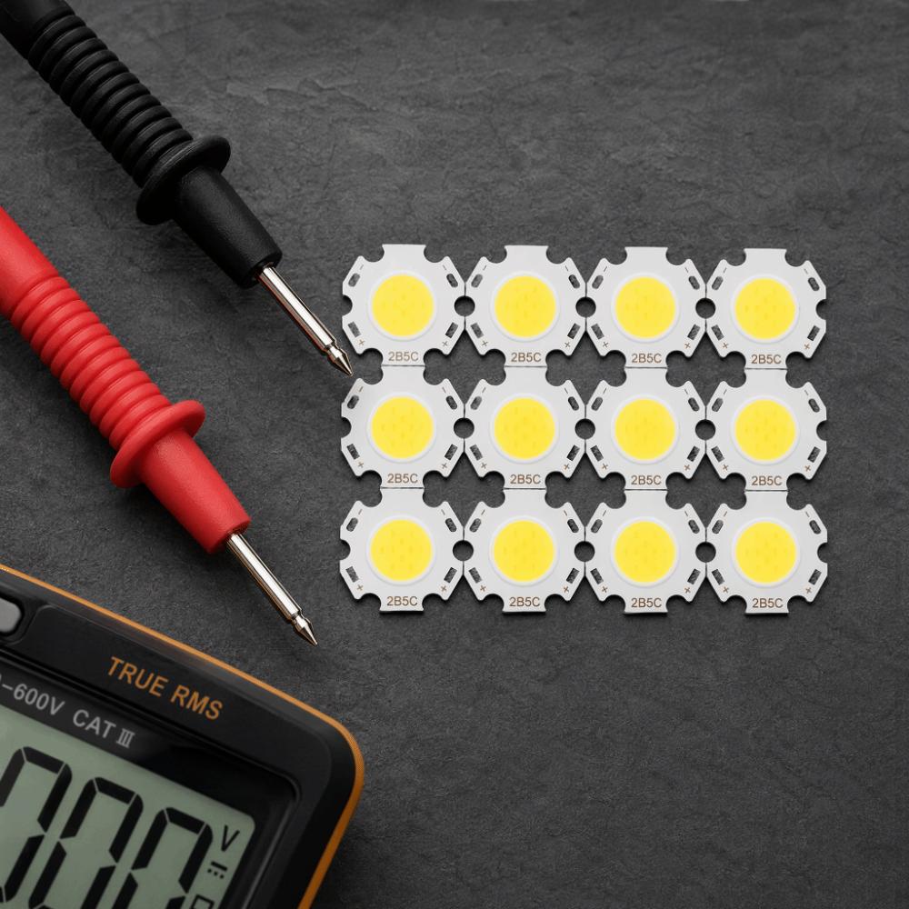 12PCS 15-17V COB Light Emitter 5W COB LED Chip Beads Energy Saving Bulb  Downlight Ceiling Lamp