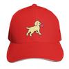 Yellow Labrador Puppy With A Little Heart Baseball Cap Snapback Flat Bill Strapback Dad Hat Six Panel Structured Crown