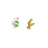Retro PVC Wall Sticker And Chicken Figurine Feng Shui Decor for Living Room Kitchen Sofa TV