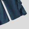 INCERUN Autumn Winter Men High Waist Solid Color Ruffled Casual Corduroy Long Pants