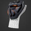 Road cycling gloves size XL - white and black