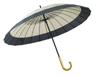 Santos Unisex Japanese 24 Janome Ivory X Umbrella, Ribs, 60cm, New, Pattern, Gray, JK-146-15