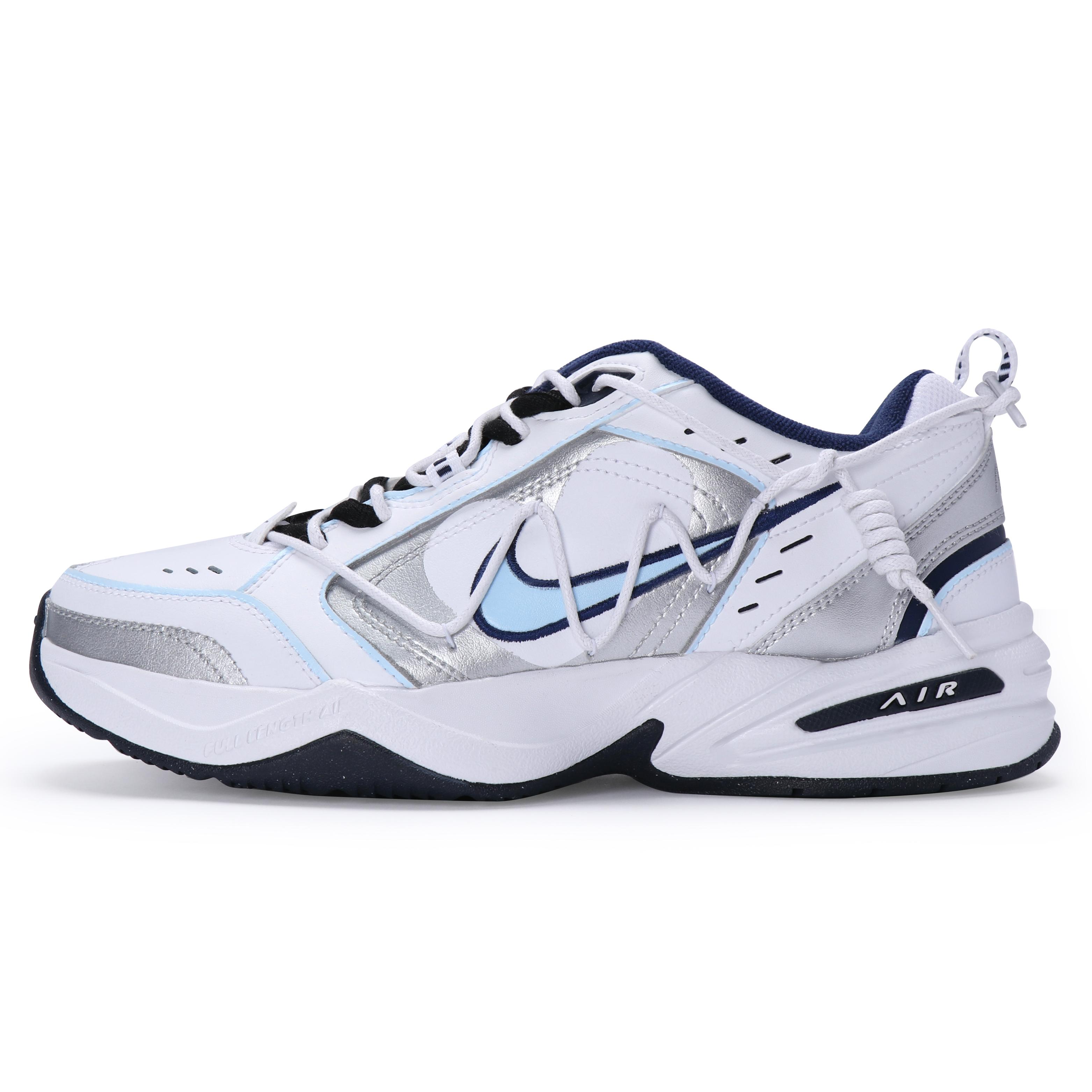 

Nike Air Monarch 4 Chunky Sneakers Unisex Low top Blue/Silver 415445-102(Team80-) 38