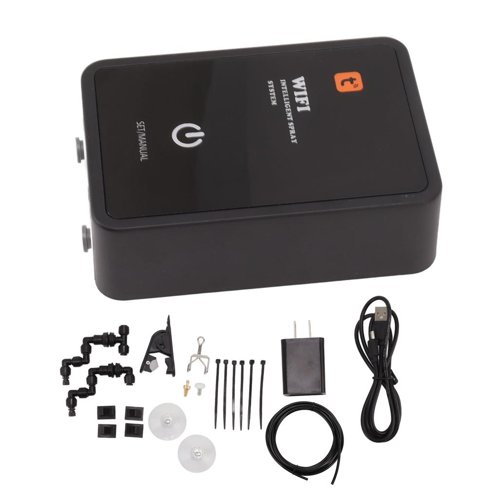 Reptile Humidifier Acrylic Smart Automatic Misting System with EVA Cushioning Foot Pads for Reptile