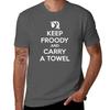 Keep Froody and Carry a Towel T-Shirt Printed T Shirts for Man T Shirts for Man Slim Fit T Shirts for Man Pack White T-Shirt