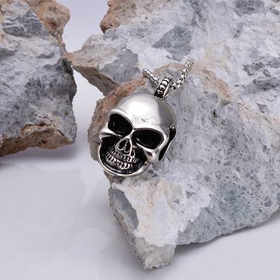 Skull Titanium Steel Necklace European and American Style Men's Skull Necklace