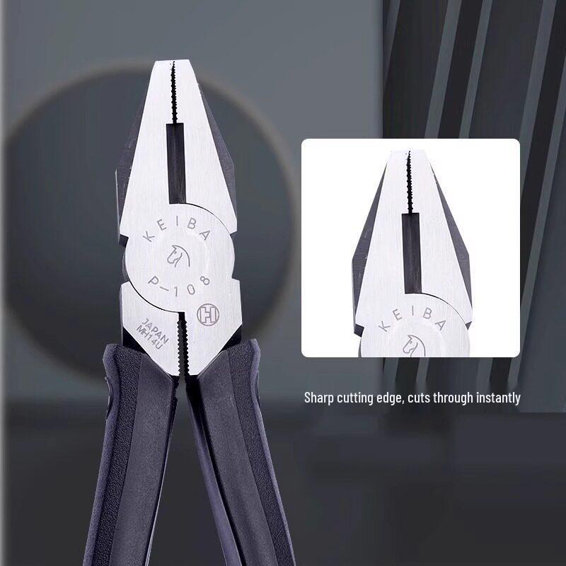 KEIBA Japanese Pliers SR/P-108/106/107/108, Flat Jaws, 6/7/8 Inch