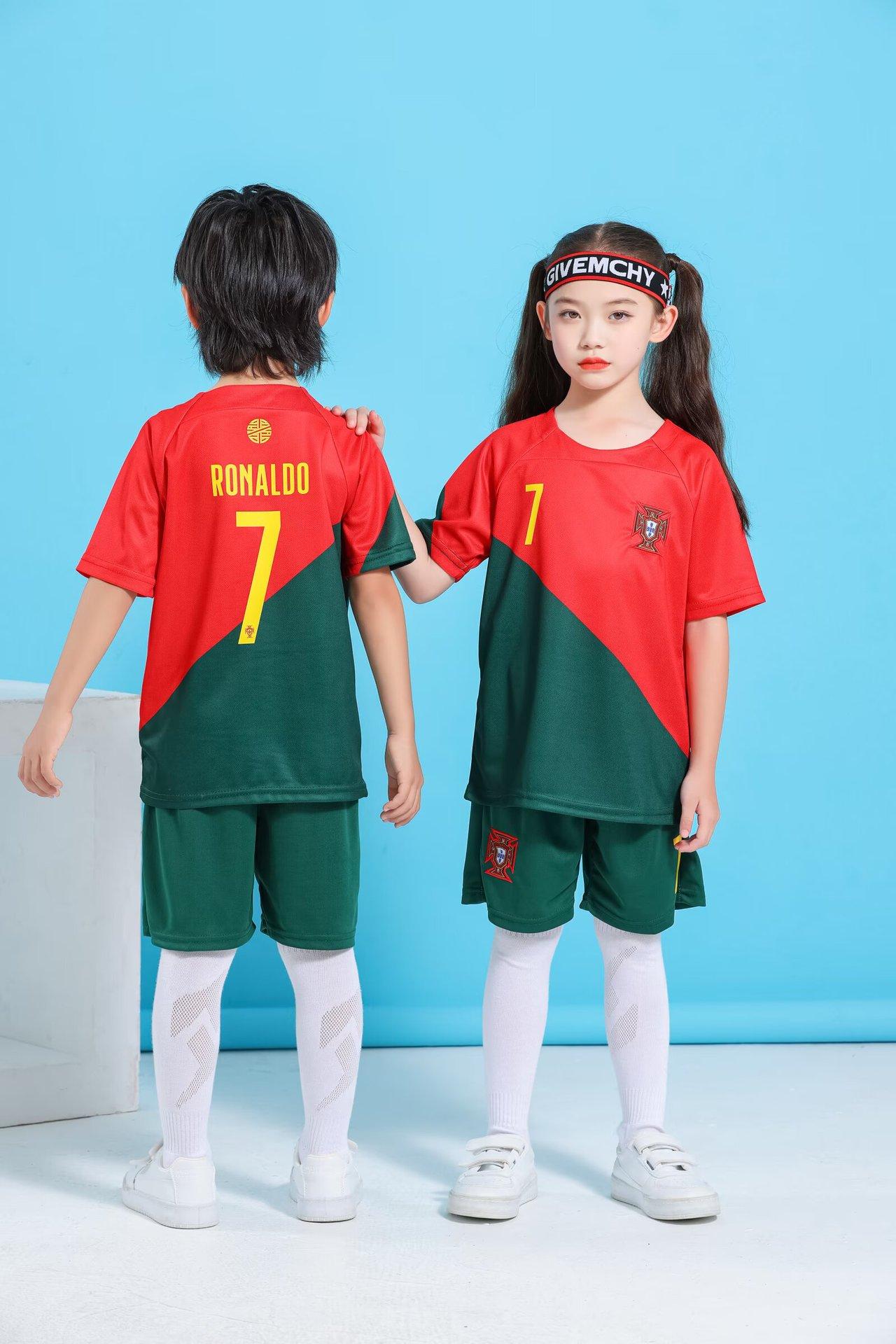 New Season Children S Football Jersey Set Primary School Jersey Group Buying Training Jersey European Cup Club Jersey size 14 (90-95cm)