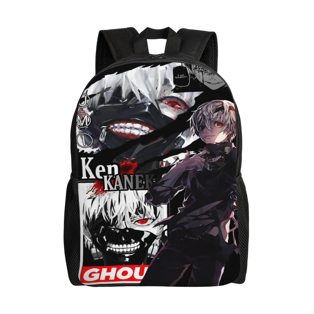 Fashion Halloween Tokyo Ghoul Kaneki Backpacks Its Bag mochila Camping Large Capacity Rucksack