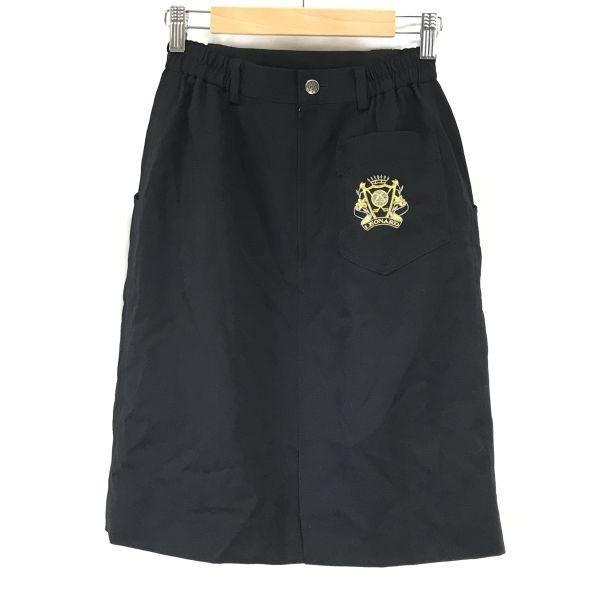 LEONARD Sports Made In Japan 100% Wool Tight Skirt Women S 63-90 Black Golf Wear(USED)