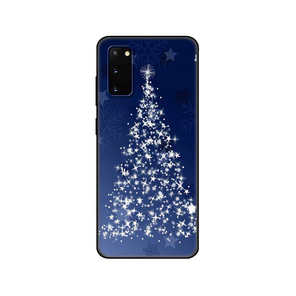 Black tpu Case For Samsung galaxy S20 /S20 PLUS/S20 ultra/S20+ /S20FE back cover Christmas and New Year