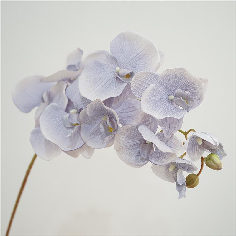 Luxury Orchid Artificial Flower for Hotel Bedroom Decor - High-End Phalaenopsis Single Stem Arrangement Ornament
