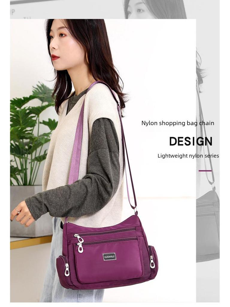 2024 Women's Multi-layer Large Capacity Lightweight Oxford Bag - Shoulder, Messenger, or Backpack