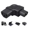 PDU Power Cable Adapter IEC320 C8 to C13 Figure 8 Male to Female IEC Right Angle Female Socket for Electronics