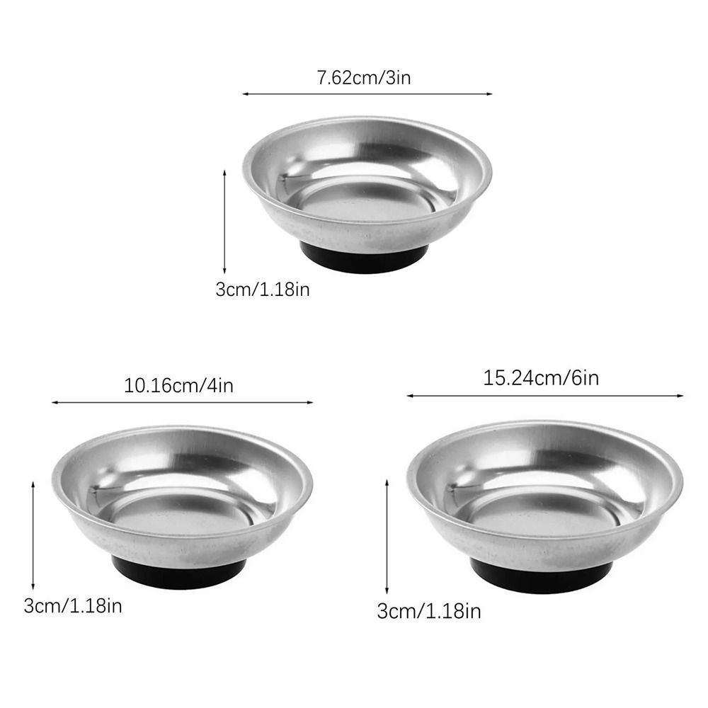 Anti-Loss Magnetic Tray Circular Magnetic Parts Bowl Portable Magnetic Tool Bowl  Bolt Holder