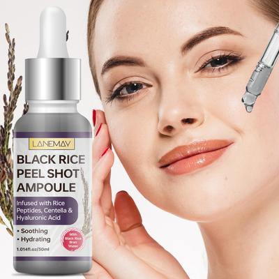 Black Rice Peel Shot Ampoule-Deeply Hydrates And Soothes Dry Or Irritated Skin-Suitable For All Skin Types, 30ml