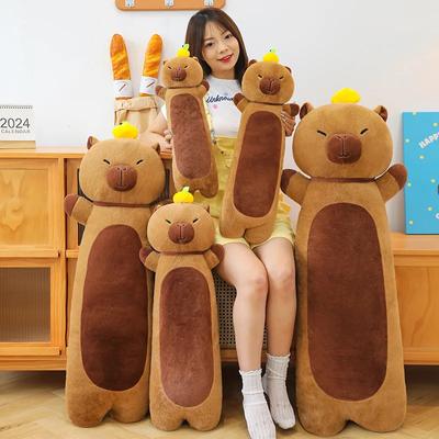 Kawaii Kapibara Hayvan Peluş Oyuncaklar Fluffty Simülasyon Yumuşak İnternet Ünlüsü Sevimli Bebek Peluş Yastık Doldurulmuş Hediye Çocuk Noel