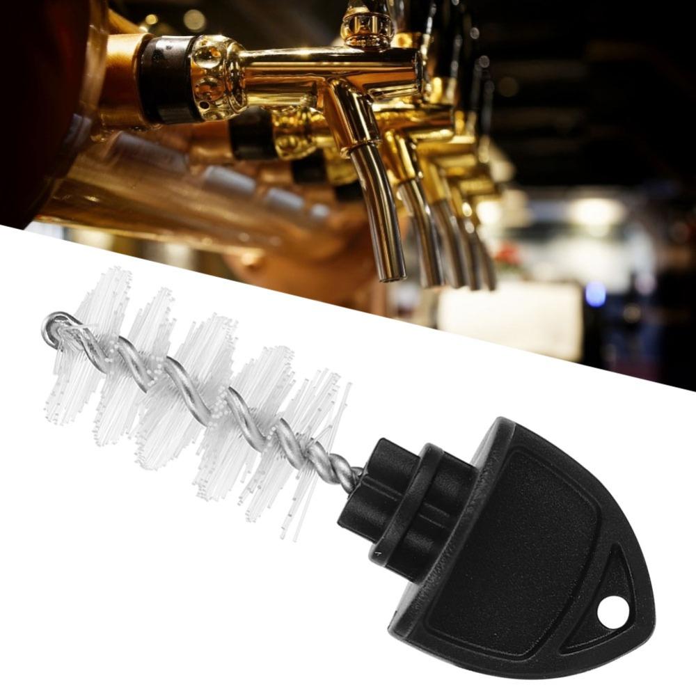 15pcs Nylon Beer Tap Plug Brush Black Cleaning Accessories Nylon Brush Draft Beer System