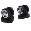 1 Pair Luggage Suitcase Wheels ABS Silent Universal Travel Suitcase Replacement Casters Wheels for DIY Repair
