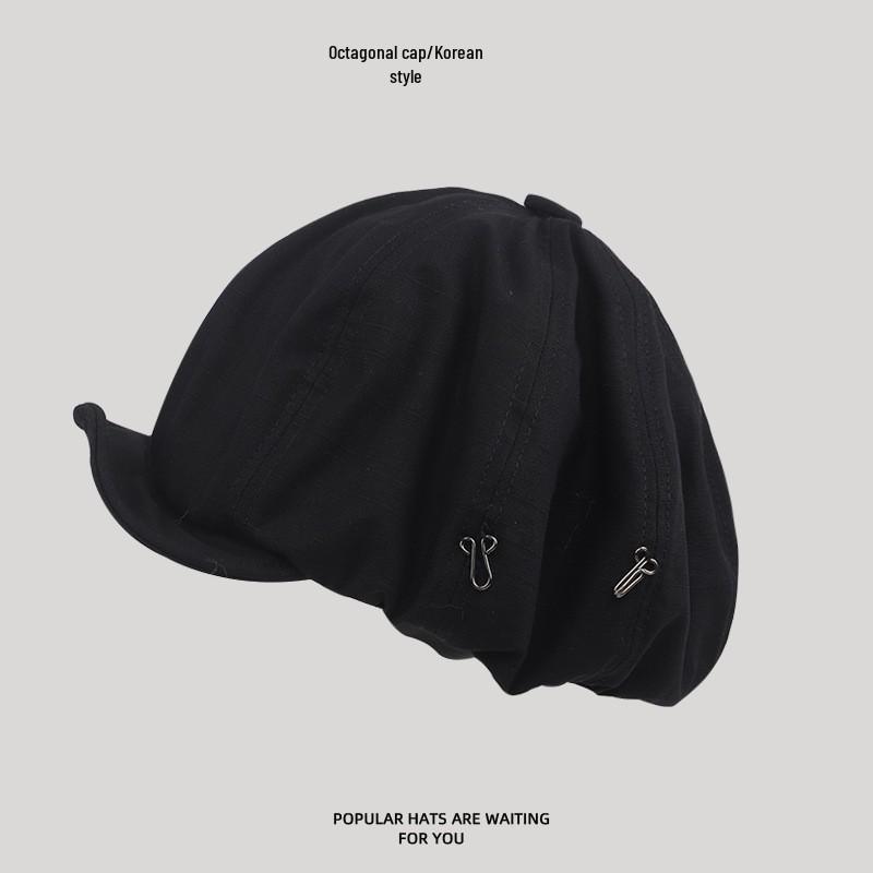 2025 Designer's Oversized Japanese Literary Women's Retro Painter Beret - Face Slimming Design