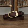 1.8Cm Wide Retro Old Decorative Thin Belt Women'S Genuine Leather Pure Cowhide Fashion Trend Versatile Women'S Narrow Belt