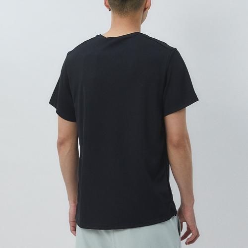 Nike Solid Color Quick-Dry Men's T-Shirt Black
