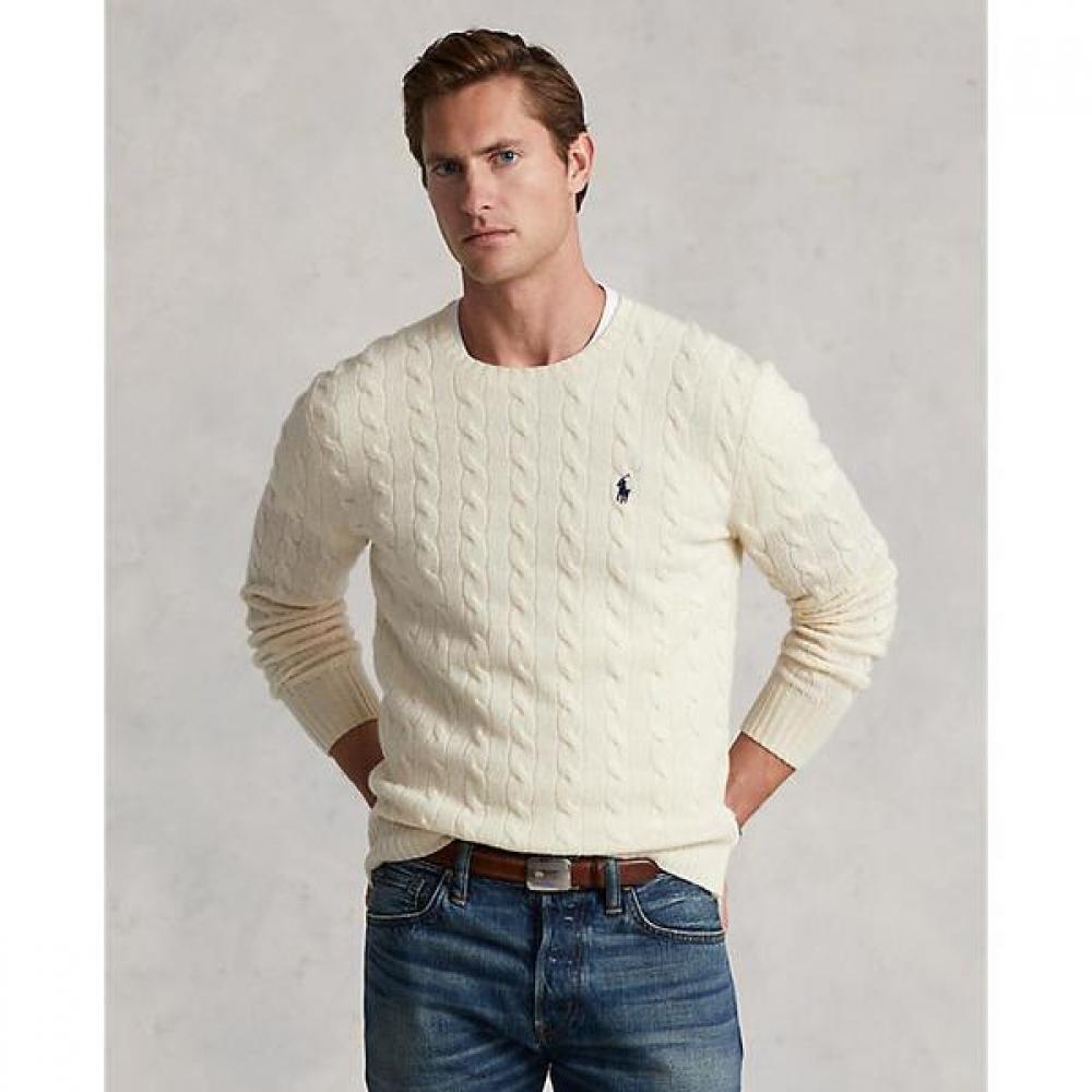 Polo Ralph Lauren Men S Cable Knit Wool caShmere Sweater mnpoSwe16821269101 XS