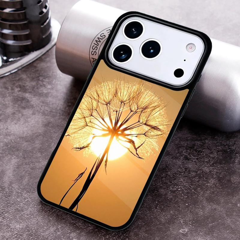 

Dandelion Sunset Phone Case For iPhone 17 16 15 14 13 12 11 Pro Max Plus 17Air Soft Silicone Cover iPhone17 Pro