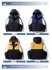 2025 Men's Color Block Hooded Down Jacket - Trendy Korean Style, Thick & Loose Fit for Autumn/Winter