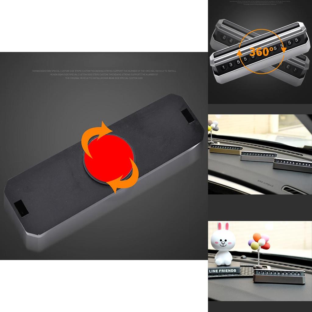 Premium Quality Car Temporary Stop Card Parking Sign With Magnetic Number Plates