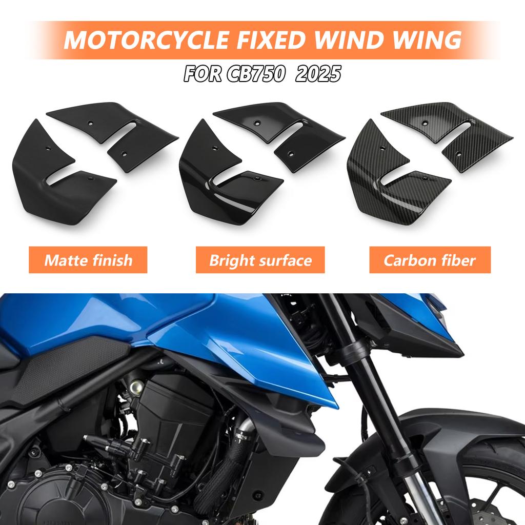 Für Honda CB750 Hornet 2025 Frontspoiler Unterer Spoiler Seiten-GP WING DOWNFORCE NAKED FRONTAL SPOILERS CB 750 HORNET 2026