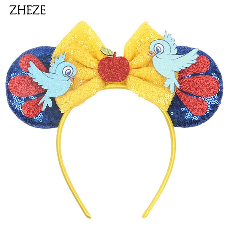 Nieuwste Mickey Mouse Oren Hoofdband Kid Adult Festival Party Pailletten Strik Haarband Vrouwen Baby Girl Party Haar Accessoires