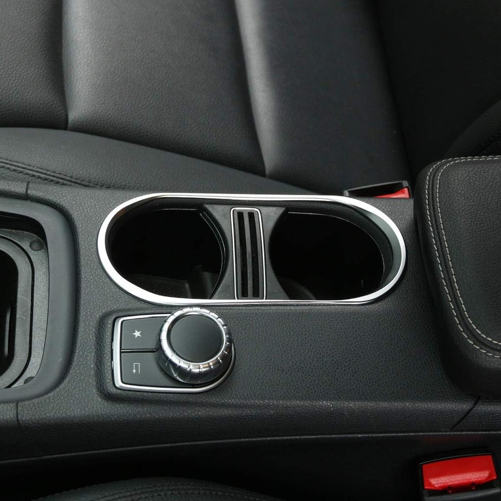 METYOUCAR ABS Chrome Cup Holder Cover Trim for Mercedes Benz CLA 14-17 GLA 14-17 A Class W176 A180 13-17