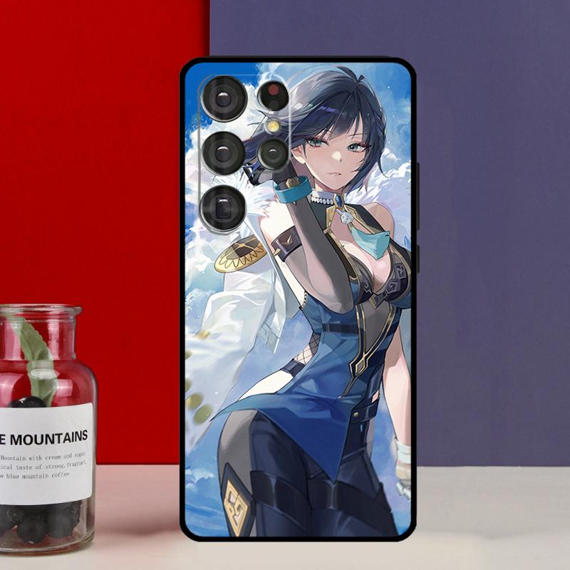 Yelan Genshin Impact Funda Case For Samsung Galaxy S25 Ultra S9 S10 S20 FE S21 S22 S23 Plus S24 Ultra Phone Cover