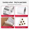 100x100 Coated Self-Adhesive Label Paper Roll, Hand Writable, 50x30 for Carbon Ribbon Barcode Printing