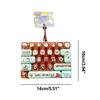 Transparent Dual-Tone Mini Keyboard Pendant 26-Key Keyboard Keychain  Desktop Decoration