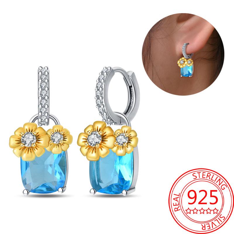 Brincos de abelha para menina adorável amarelo preto dançando abelha feliz s925 brincos de argola presente de aniversário joias de prata