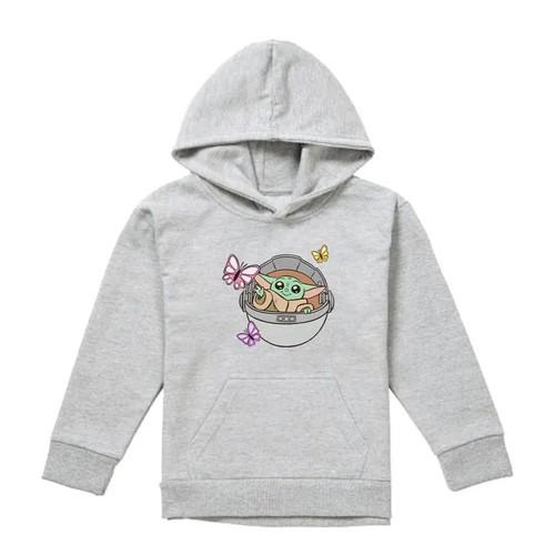 Star Wars The Mandalorian Childrens/Kids Grogu Butterflies Hoodie