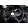 For Mercedes-Benz GLK 2009-12 Silver Aluminum Front Steering Wheel Sticker Trim