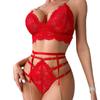 European & American Lace Chain Temptation Lingerie Set